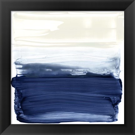 Framed Ocean Brushstrokes II Print