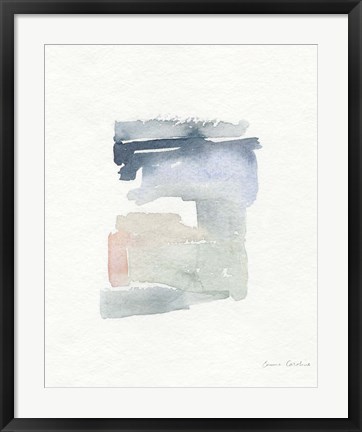 Framed Sea Glass Color Studies I Print