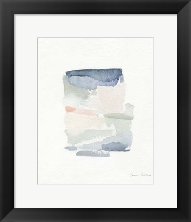 Framed Sea Glass Color Studies III Print