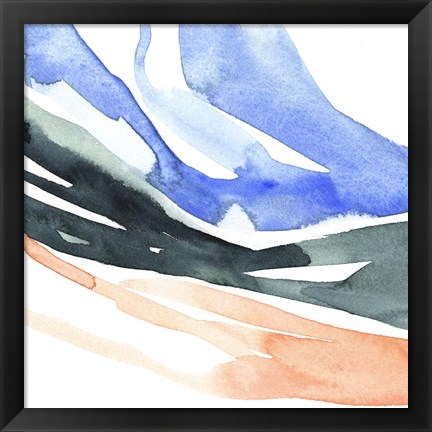 Framed Watercolor Ribbon II Print