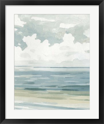 Framed Soft Pastel Seascape II Print