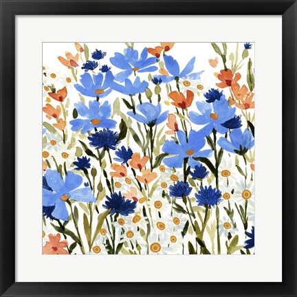 Framed Bright Wildflower Medley IV Print