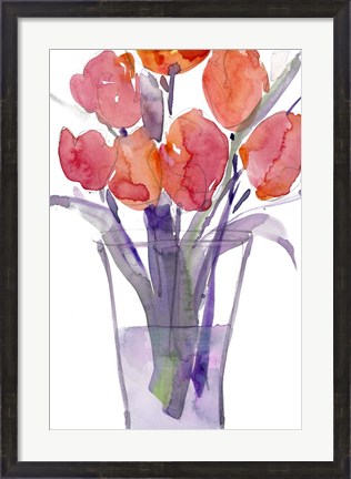 Framed My Red Tulips II Print