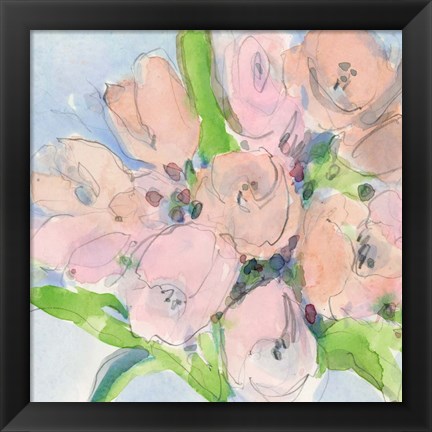 Framed Tulip Bouquet I Print