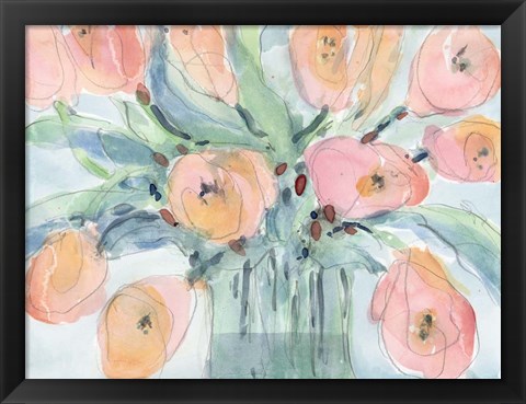 Framed Tulip Bouquet III Print