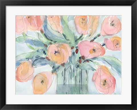 Framed Tulip Bouquet III Print