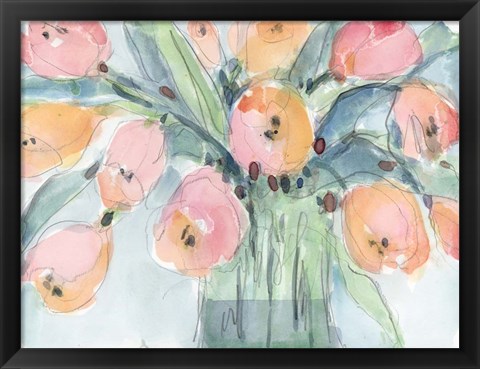 Framed Tulip Bouquet IV Print