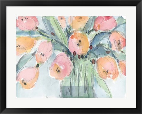 Framed Tulip Bouquet IV Print