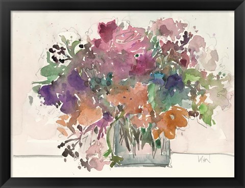 Framed Mix Flowers II Print