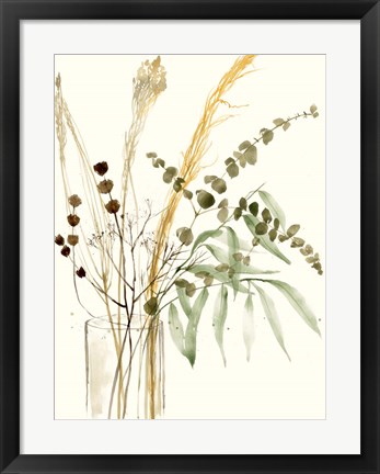 Framed Composition in Vase II Print