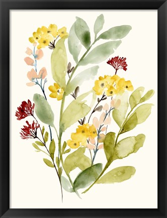 Framed Spring Sprigs II Print