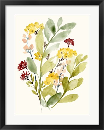 Framed Spring Sprigs II Print