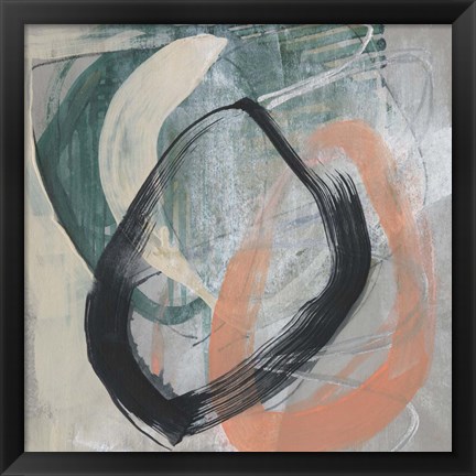 Framed Converging Loops II Print