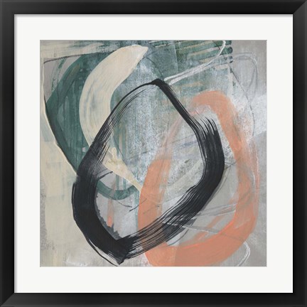 Framed Converging Loops II Print