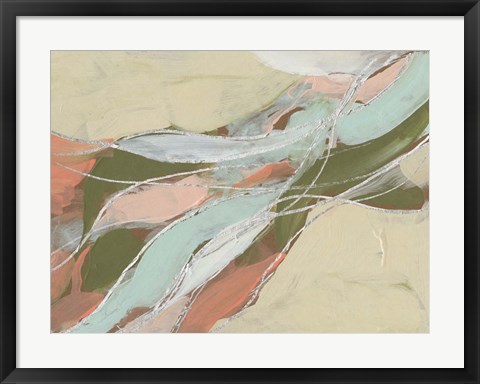 Framed Pastel Waves II Print