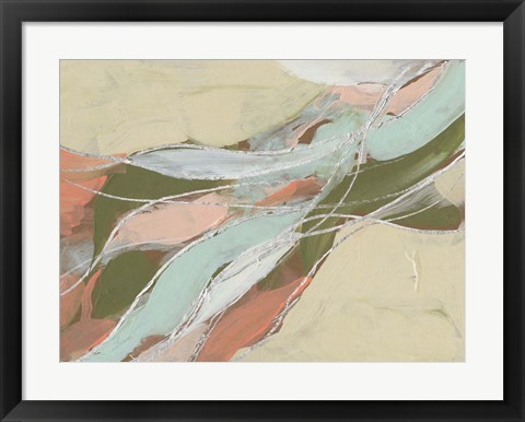 Framed Pastel Waves II Print