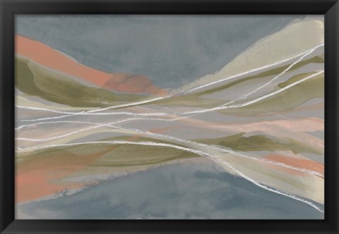 Framed Pastel Undulation II Print