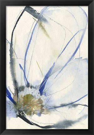 Framed Cobalt &amp; Paynes Petals II Print