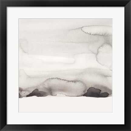 Framed Watercolor Abstract Horizon II Print