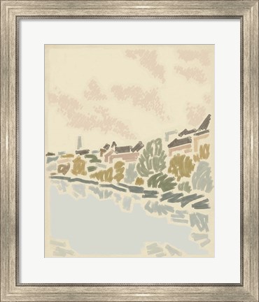 Framed Paysage de Poitiers II Print