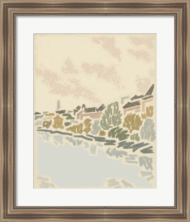 Framed Paysage de Poitiers II Print