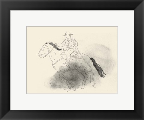 Framed Roping Lessons II Print