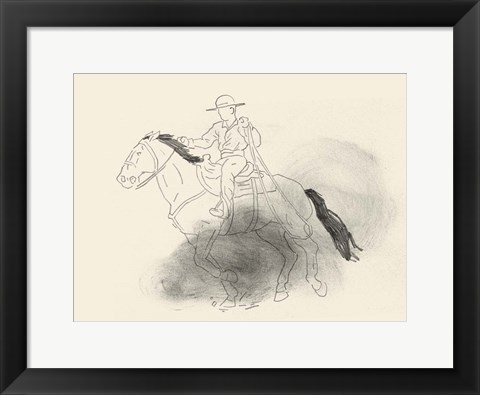 Framed Roping Lessons II Print