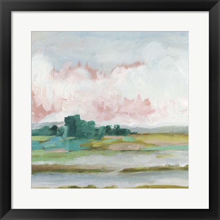 Framed Pink Marsh II Print