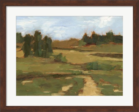 Framed Ochre Valley I Print