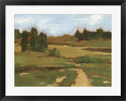 Framed Ochre Valley I Print