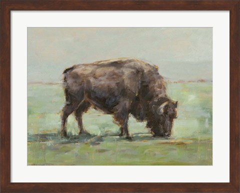 Framed Where the Buffalo Roam I Print