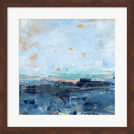 Framed Serene Seascape I Print