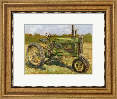 Framed Rustic Tractors I Print