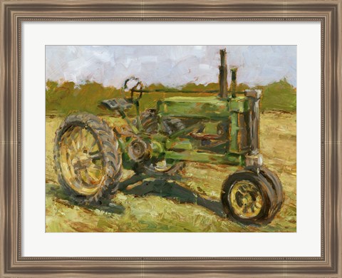 Framed Rustic Tractors I Print