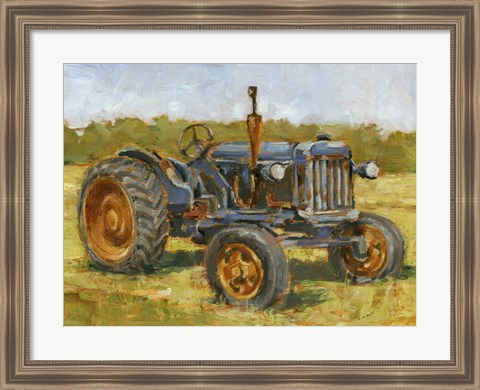 Framed Rustic Tractors III Print