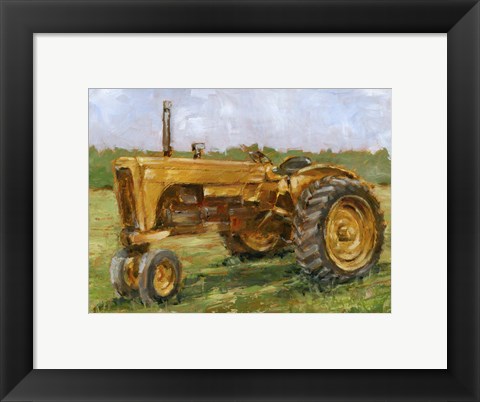 Framed Rustic Tractors IV Print