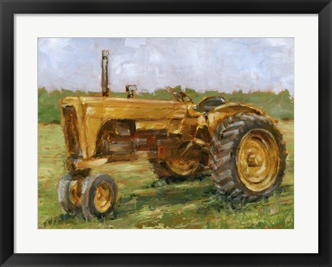 Framed Rustic Tractors IV Print