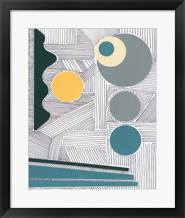 Framed Lines and Shapes III Print