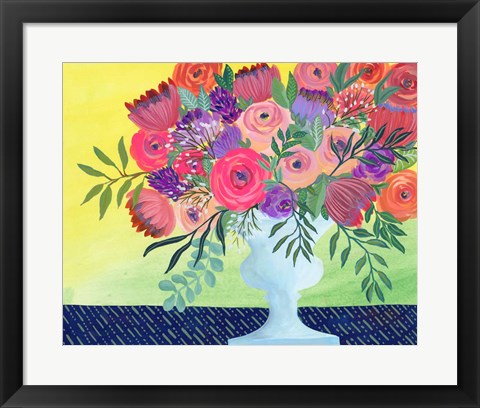 Framed Imaginary Floral I Print