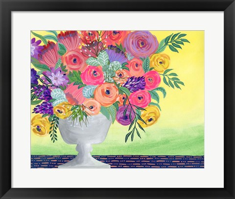 Framed Imaginary Floral II Print