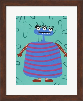 Framed Happy Creatures III Print