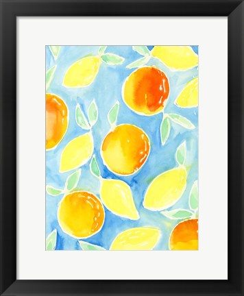 Framed Summer Citrus II Print