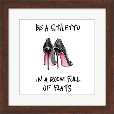 Framed If the Shoe Fits II Print