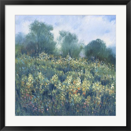 Framed Meadow Wildflowers I Print