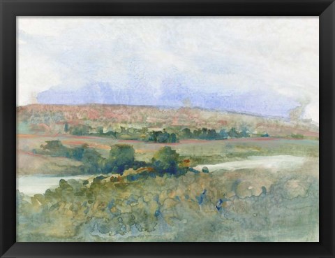 Framed Hilltop Vista I Print