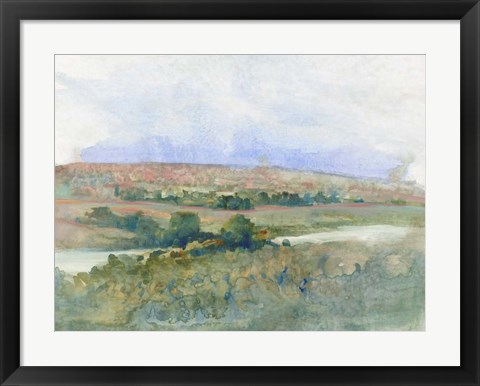 Framed Hilltop Vista I Print