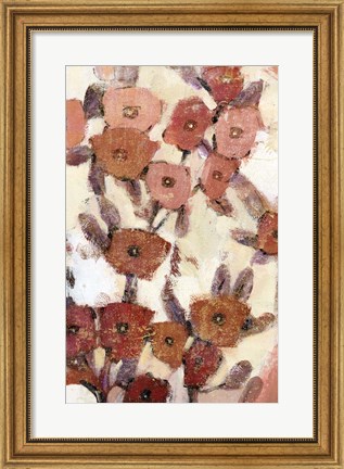 Framed Floral Patterns I Print