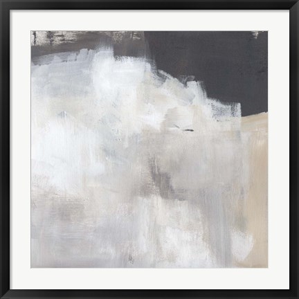 Framed Neutral Abstract I Print