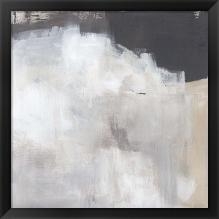 Framed Neutral Abstract I Print