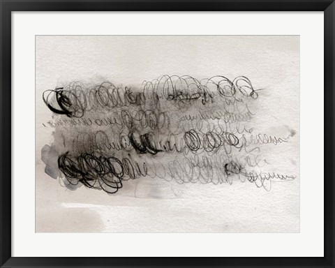 Framed Scribble Abstracts I Print